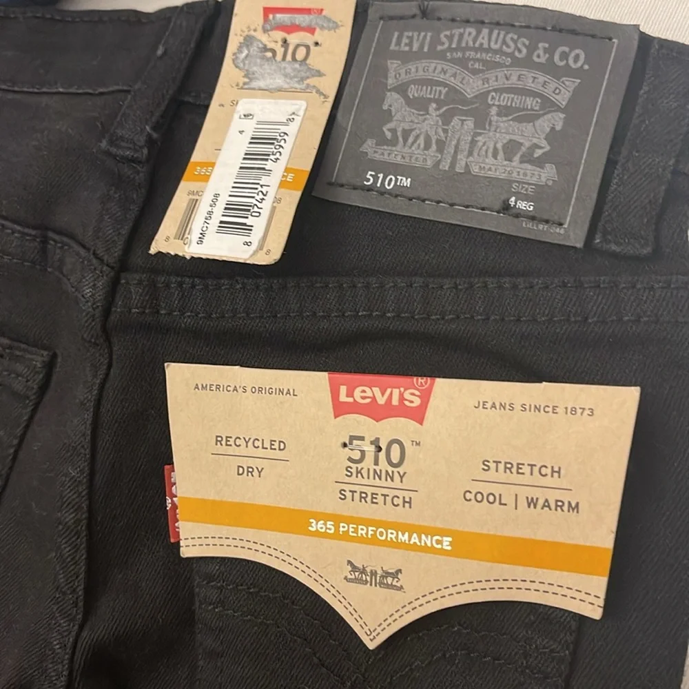Levi's® Boys' 510 Skinny Fit Everyday Performance Stretch Jeans NEW